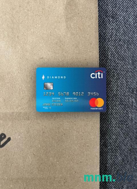 USA Citibank MasterCard wygląd fotograficzny skan PSD + zdjęcie